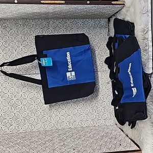 Not used 5 identical zippered cloth totes McGraw Hill Education 18x15 in…